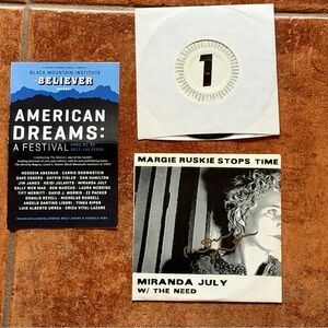 Margie Ruskie Stops Time Vinyl 7” Record Miranda July The Need Signed Autograph